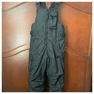 Girls Black Snow Bib